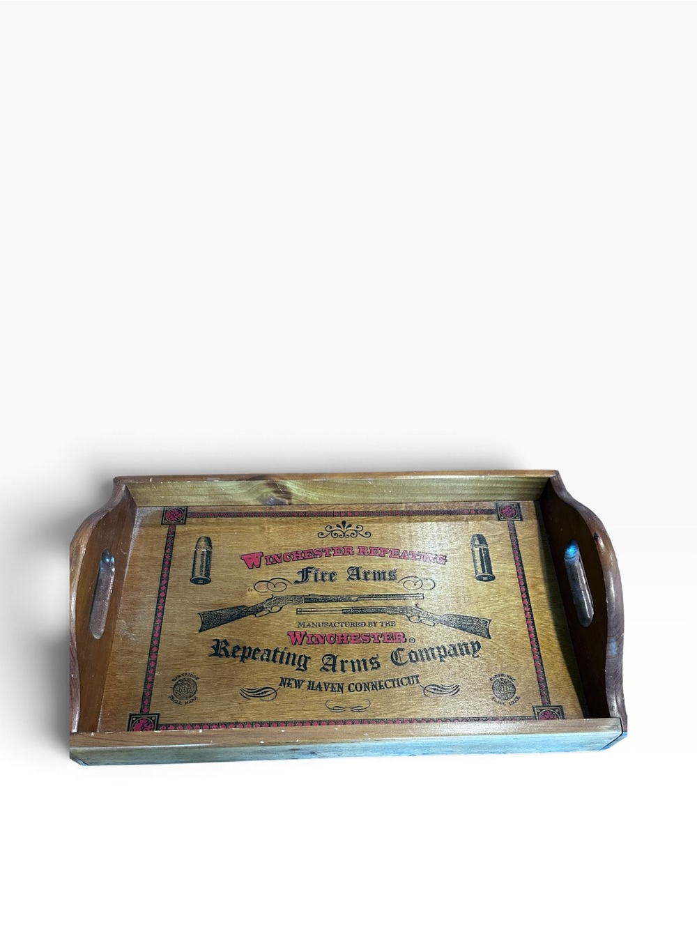 Winchester Vintage Style Wooden Serving Tray